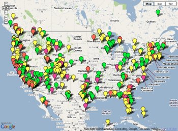 Pilot Getaways Graphical Index Map