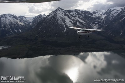 Jackson Lake Cessna 206 aerial