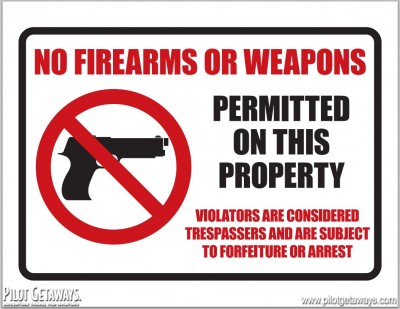 No Firearms or Weapons